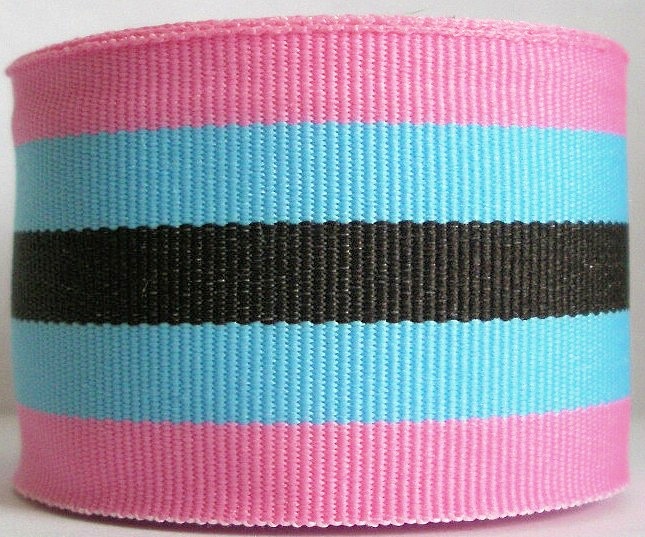 ggs2538c (5 yds) 1 1/2" Pink/Brown/Blue